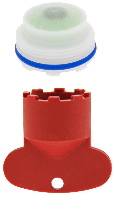 Plumb Pak PP800-218LF Junior Size Faucet Aerator, M21.5 x 1, Plastic, 1.5 gpm