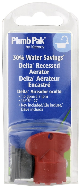 Plumb Pak PP800-223LF Faucet Aerator Male, Plastic, 1.5 gpm