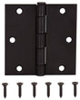 ProSource 20338ORX Square Corner Door Hinge, Steel, Oil-Rubbed Bronze, Loose Pin, 180 deg Range of Motion