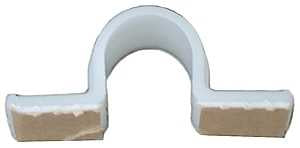 Jandorf 61406 Cable Clip, Clamping Range: 1/2 in, Nylon, Natural