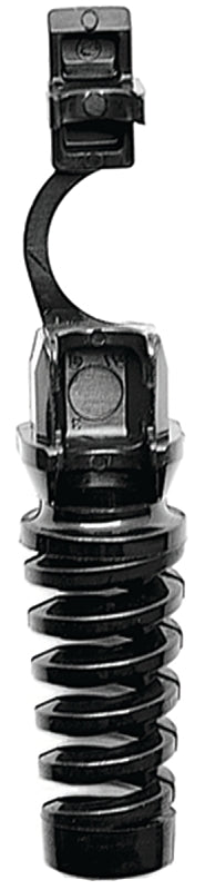 Jandorf 61420 Cord Protector Spring, For: 18/2 ga Wire, Nylon, Black