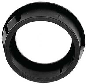 Jandorf 61430 Conduit Bushing, Nylon, Black, 1 in Dia Panel Hole, 0.453 in Thick Panel