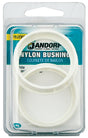Jandorf 61437 Conduit Bushing, Nylon, White, 1-5/8 in Dia Panel Hole, 0.453 in Thick Panel