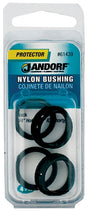 Jandorf 61439 Conduit Bushing, 0.63 in ID, 0.83 in OD, Nylon, Black, 5/8 in Dia Panel Hole, 0.406 in Thick Panel
