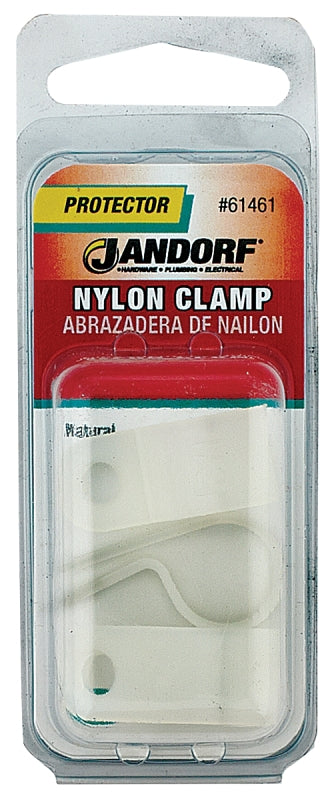 Jandorf 61461 Cable Clamp, 1/2 in Max Bundle Dia, 1/2 in W, Nylon, Natural