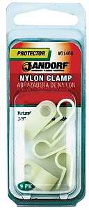 Jandorf 61466 Cable Clamp, 1/4 in Max Bundle Dia, 3/8 in W, Nylon, Natural