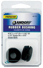 Jandorf 61474 Conduit Bushing, 1/2 in Dia Cable, Rubber, Black