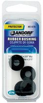 Jandorf 61476 Conduit Bushing, 1/4 in ID, 1/4 in Dia Cable, Rubber, Black, 3/16 in Thick Panel