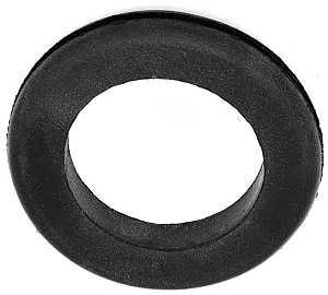 Jandorf 61489 Grommet, 1-1/2 in ID, 2-3/8 in OD, Rubber, Black, 3/8 in Thick Panel