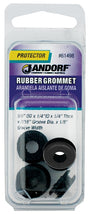 Jandorf 61498 Grommet, 1/4 in ID, 5/8 in OD, Rubber, Black, 1/4 in Thick Panel
