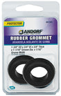 Jandorf 61505 Grommet, 3/4 in ID, 1-3/8 in OD, Rubber, Black, 3/8 in Thick Panel