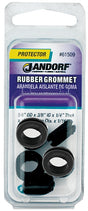 Jandorf 61509 Grommet, 3/8 in ID, 5/8 in OD, Rubber, Black, 1/4 in Thick Panel