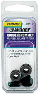 Jandorf 61515 Grommet, 1/4 in ID, 1/2 in OD, Rubber, Black, 1/4 in Thick Panel