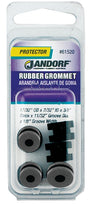 Jandorf 61520 Grommet, 7/32 in ID, 17/32 in OD, Rubber, Black, 3/8 in Thick Panel