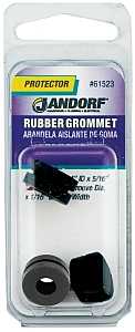 Jandorf 61523 Grommet, 17/64 in ID, 5/8 in OD, Rubber, Black, 5/16 in Thick Panel