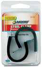 Jandorf 61526 Cushion Clamp, 1 in Max Bundle Dia, 1/2 in W, Rubber/Steel, Black