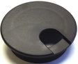 Jandorf 61607 Desk Grommet, 2-1/2 in Dia Cable, Polystyrene, Black
