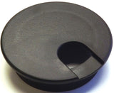Jandorf 61607 Desk Grommet, 2-1/2 in Dia Cable, Polystyrene, Black