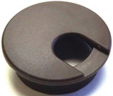 Jandorf 61613 Desk Grommet, 2 in Dia Cable, Polystyrene, Walnut Brown