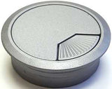 Jandorf 61621 Desk Grommet, 2-3/8 in Dia Cable, ABS, Silver