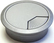 Jandorf 61621 Desk Grommet, 2-3/8 in Dia Cable, ABS, Silver