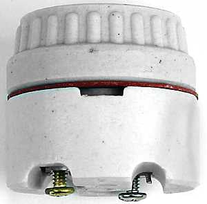 Jandorf 60576 Fixture Socket, 250 V, 660 W, Porcelain Housing Material, White
