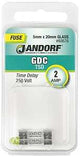 Jandorf 60676 Series Time Delay Fuse, 0.03 Ohm, 2 A, 250 V, 35 A Interrupt, Glass Body