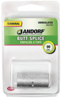 Jandorf 60760 Butt Splice Connector, #0 AWG Wire, Copper Contact, Tin, 1/PK