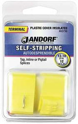 Jandorf 60796 Terminal, 12 to 10 AWG Wire, Plastic Insulation, Yellow