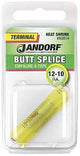 Jandorf 60814 Butt Splice Connector, 12 to 10 AWG Wire, Copper Contact, Yellow