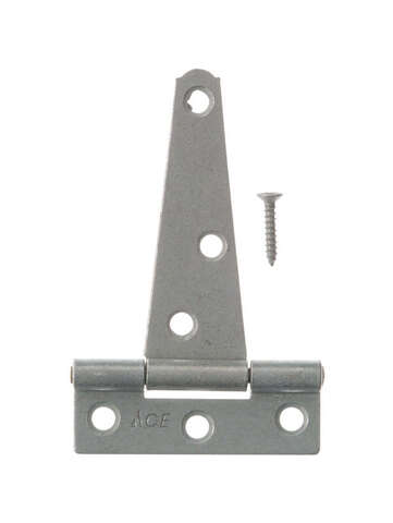 Ace 3 in. L Galvanized Light Duty T Hinge 2 pk