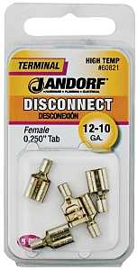 Jandorf 60821 Disconnect Terminal, 12 to 10 AWG Wire