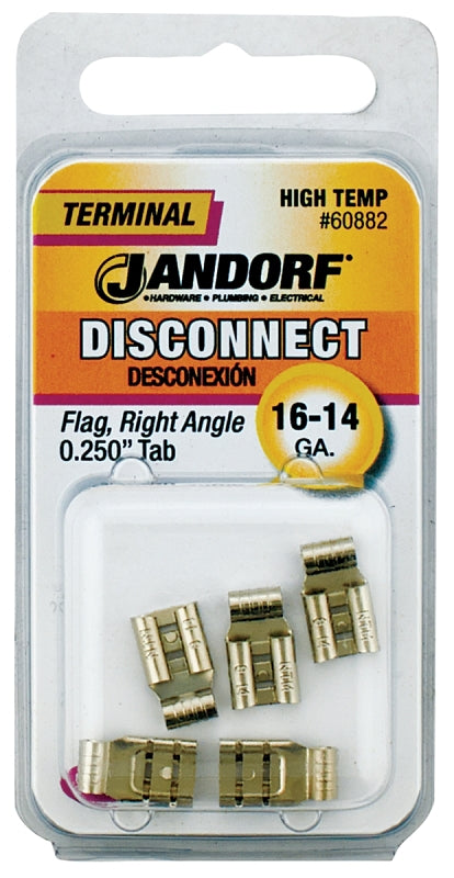 Jandorf 60882 Disconnect Terminal, Copper Contact, 5/PK