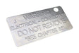 Sigma Engineered Solutions ProConnex 0 in. D Aluminum Ground Code Tag For Grounding 1 pk