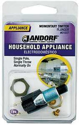 Jandorf 61037 Switch, 0.25/0.75 A, 125/250 V, SPST, Screw Terminal, Black