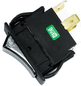 Jandorf 61124 Rocker Switch, 15/20 A, 125/250 V, DPST, Tab Terminal, Black