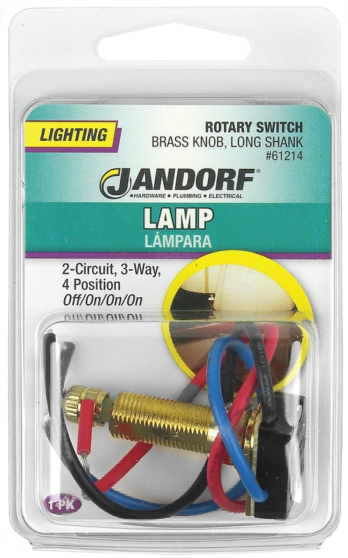 Jandorf 61214 Double Circuit Rotary Switch, 3 A, 125 V