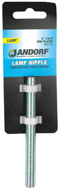 Jandorf 60163 Lamp Nipple, 4 in L Dimensions, Zinc