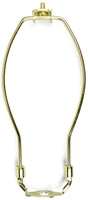 Jandorf 60121 Lamp Harp, 8 in L, Polished Brass Fixture