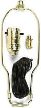 Jandorf 60132 Lamp Kit, Brass, Polished Harp