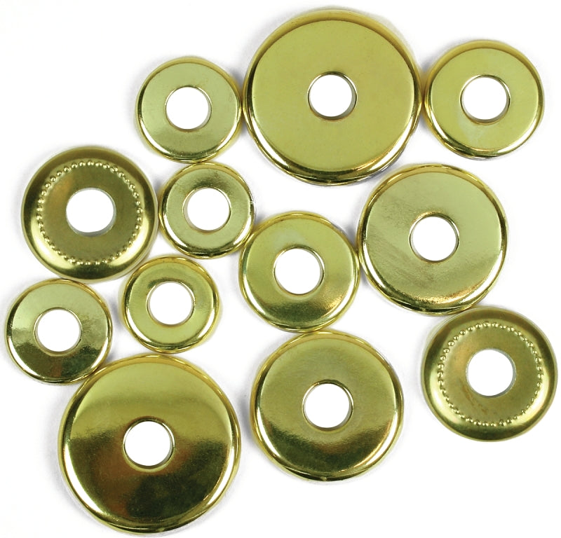 Jandorf 60140 Lamp Check Ring Assortment, Brass, For: 1/8 in IP Lamp Nipples