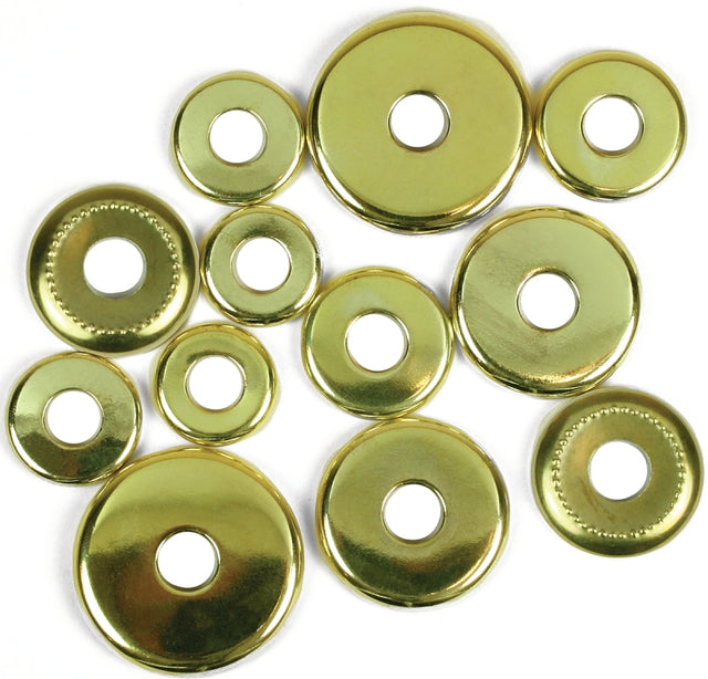 Jandorf 60140 Lamp Check Ring Assortment, Brass, For: 1/8 in IP Lamp Nipples
