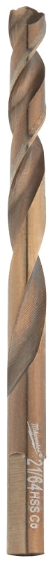 Milwaukee RED HELIX 48-89-2318 Jobber Drill Bit, 21/64 in Dia, 4-3/4 in OAL, Twist Flute, 2-Flute