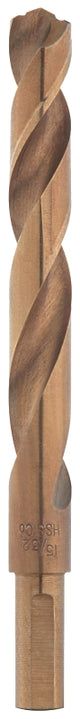 Milwaukee RED HELIX 48-89-2327 Drill Bit, 15/32 in Dia, 5.12 in OAL, 3/8 in Dia Shank, 3-Flat, Reduced Shank, 1/PK