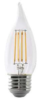Feit Electric BPEFC60/927CA/FIL LED Bulb, Decorative, 500 Lumens, 5.5 W, Flame Tip Lamp, 60 W Equivalent, E26 Lamp Base