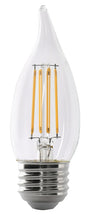 Feit Electric BPEFC60/927CA/FIL LED Bulb, Decorative, 500 Lumens, 5.5 W, Flame Tip Lamp, 60 W Equivalent, E26 Lamp Base