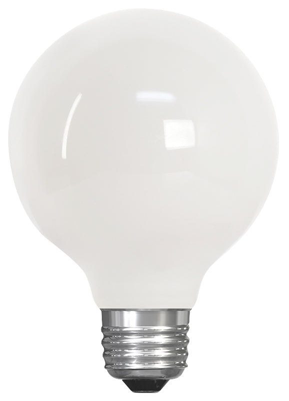 Feit Electric G2560W/950CA/FIL LED Bulb, Globe, 500 Lumens, 5.5 W, 120 V, 60 W Equivalent, E26 Lamp Base, Dimmable