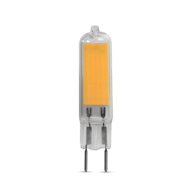 Feit Electric BP35G8.6/830/LED LED Bulb, Specialty, T4 Lamp, 35 W Equivalent, G8.6 Lamp Base, Dimmable, Clear