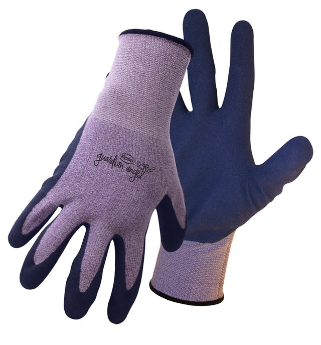 BOSS 8433 Gloves, Women's, One-Size, Knit Wrist Cuff, Spandex Glove, Black/Purple