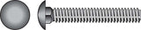 HILLMAN 1/2 in. X 2-1/2 in. L Hot Dipped Galvanized Steel Carriage Bolt 50 pk